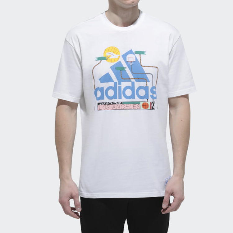 adidas Kc La Zack 1 Sports Stylish Round Neck Short Sleeve White FQ3183