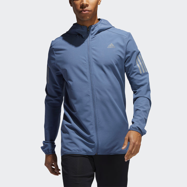 adidas Running Sports Hooded Jacket Blue DQ2539