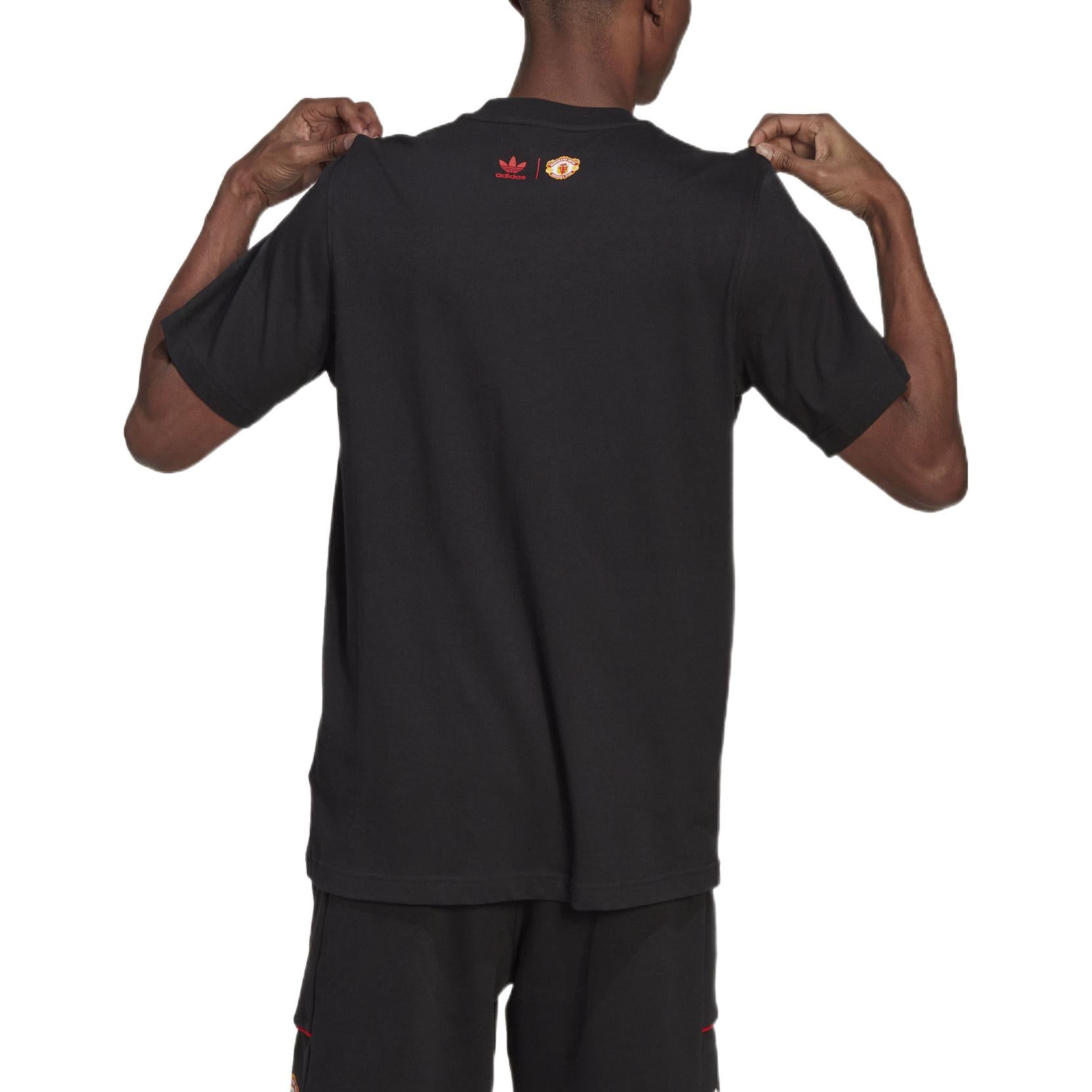 adidas Original Old Trafford Trefoil T-Shirt 'Black' HP0451