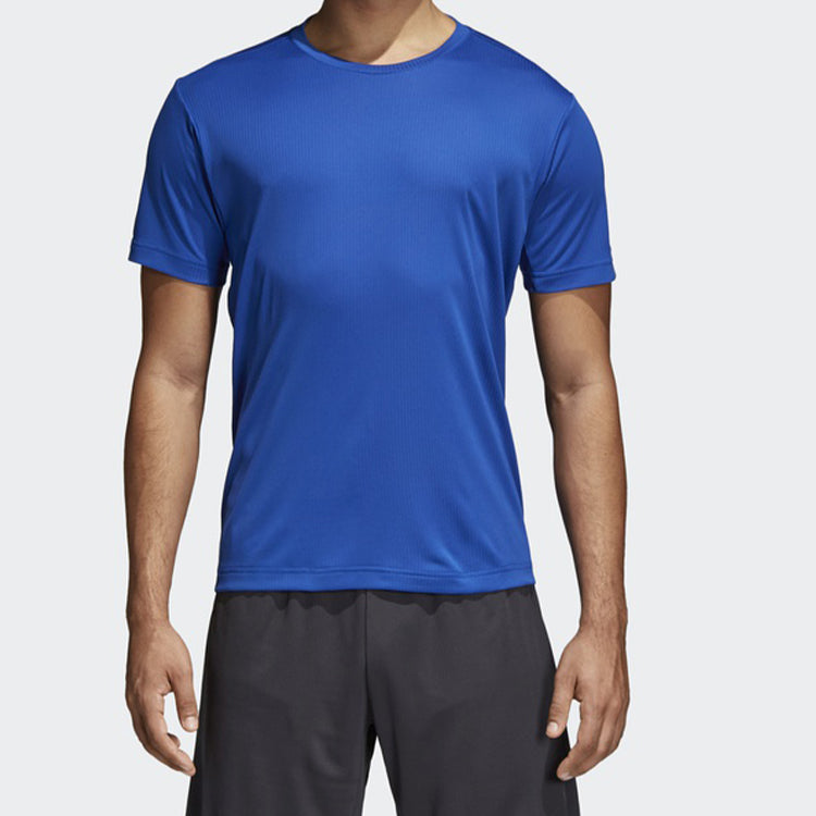 adidas Sports Round Neck Short Sleeve 'Bright Blue' CE0814