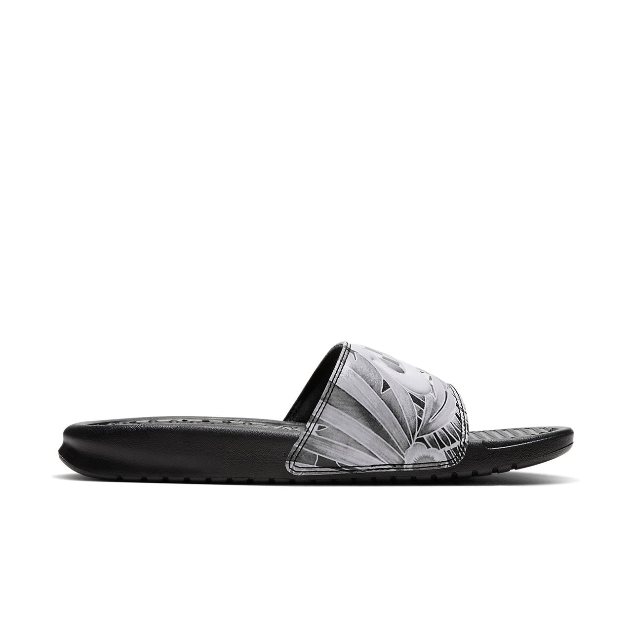 (WMNS) Nike Benassi JDI Floral Slides Black/Grey 618919-038