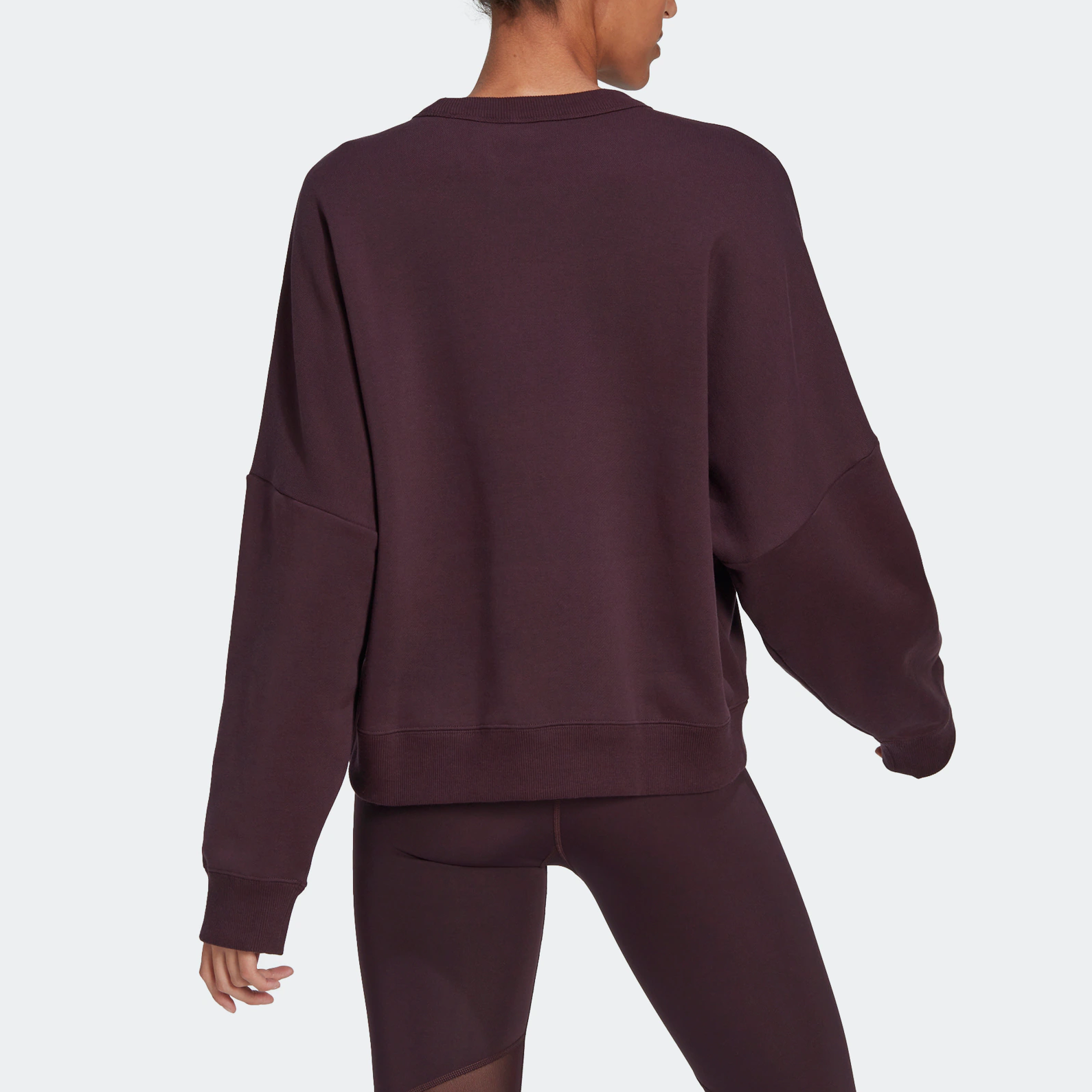 (WMNS) adidas Germany Round Neck Sweatshirt 'Burgundy' HC1277
