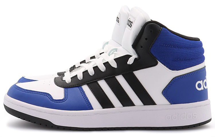 adidas Hoops 2.0 Mid 'White Blue Black' G55053