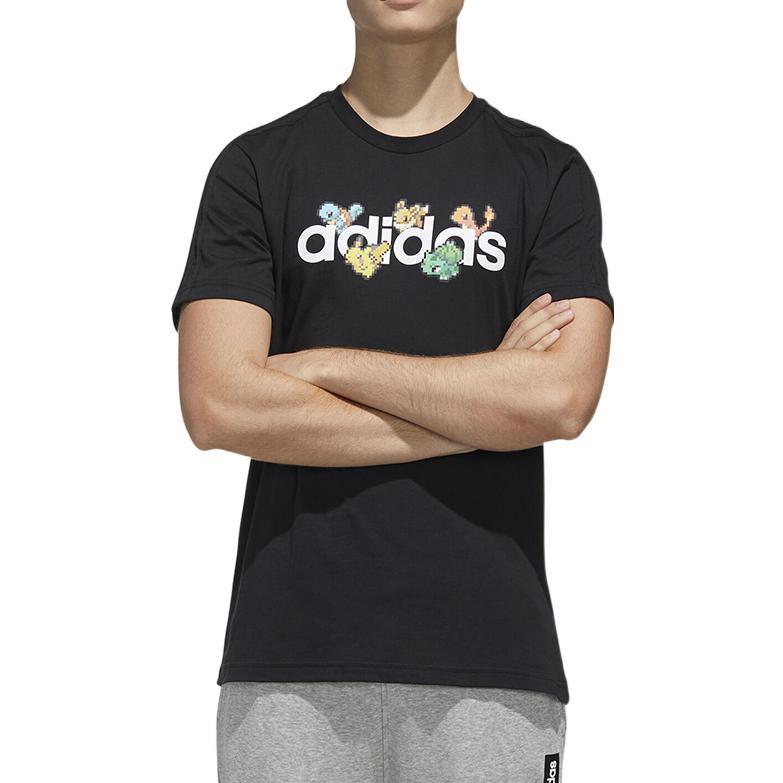 adidas Pokemon Pixeled Tee 'Black White' FM6027