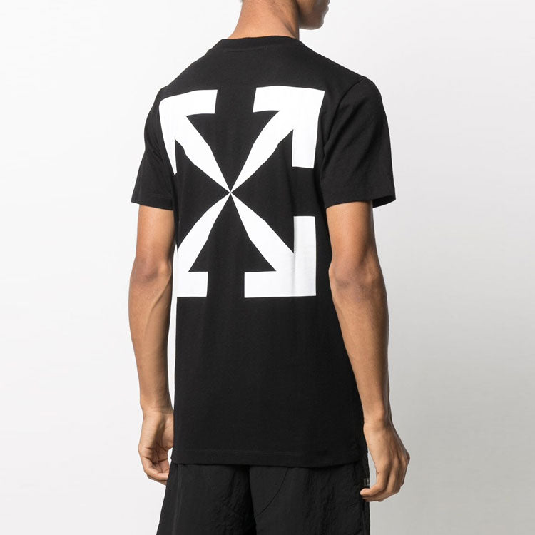Men's Off-White Mona Lisa Portrait Short Sleeve Ordinary Version Black T-Shirt OMAA027SERJER0010101