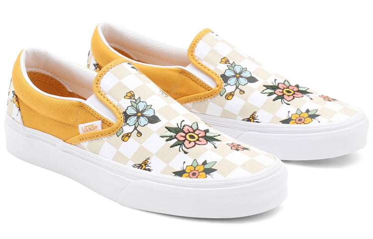 Vans Garden Check Classic Slip-on 'White Yellow' VN0A33TB9HP