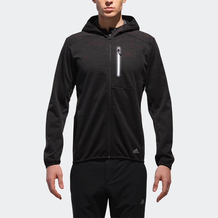 adidas Outdoor Sports hooded Fleece Jacket Black CV4857