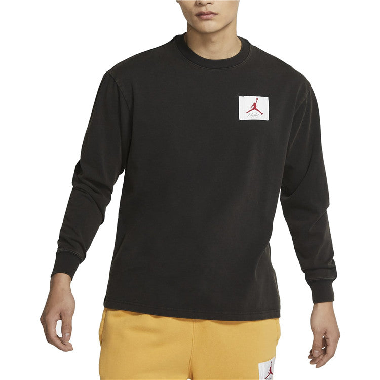 Air Jordan MENS Logo Print Crew-neck Sports Black DD0966-010