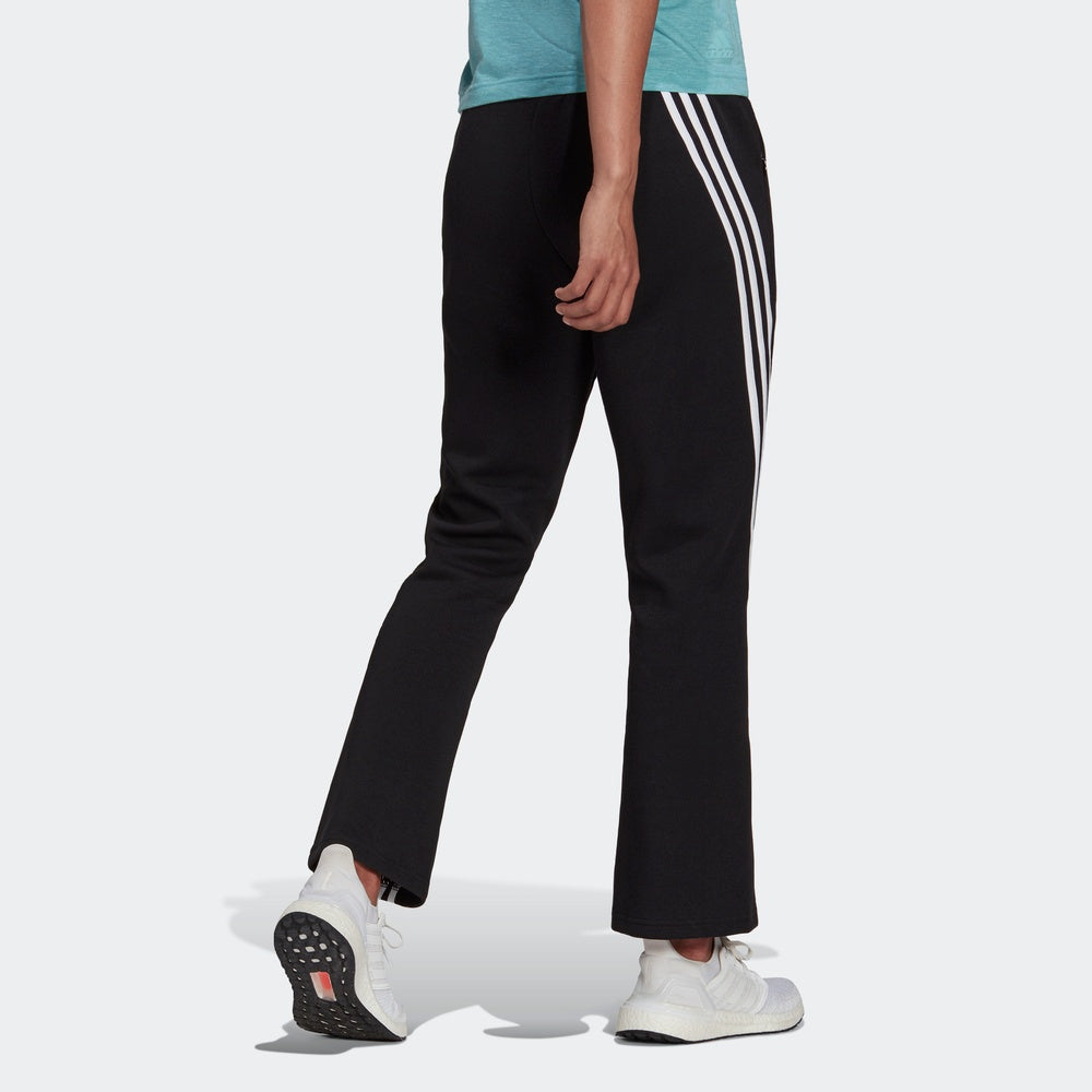 (WMNS) adidas Future Icon 3-Stripe Flare Pants Asia Sizing 'Black White' H57296
