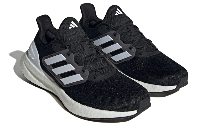 adidas PureBoost 23 Wide Running Shoes 'Black White' IF4839