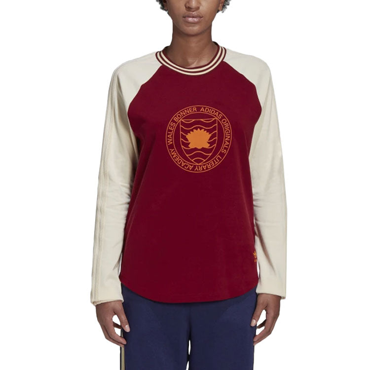 adidas x Wales Bonner Long Sleeves T-Shirt 'Wine Red' HC1651