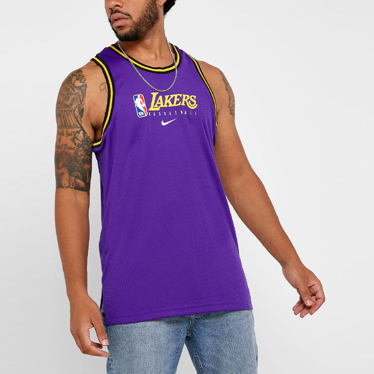Nike NBA Basketball Sports Vest Lakers Purple BQ9343-504