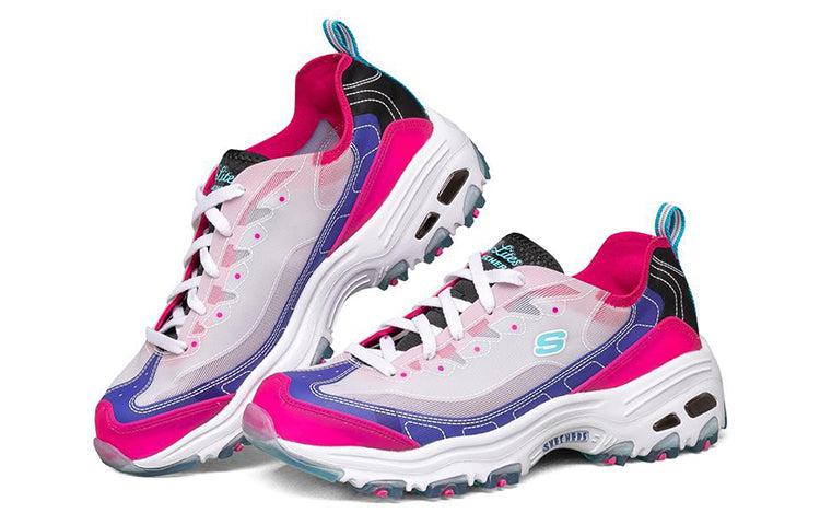 (WMNS) Skechers D'Lites 1.0 Low Top Running Shoes Red 149235-BLHP