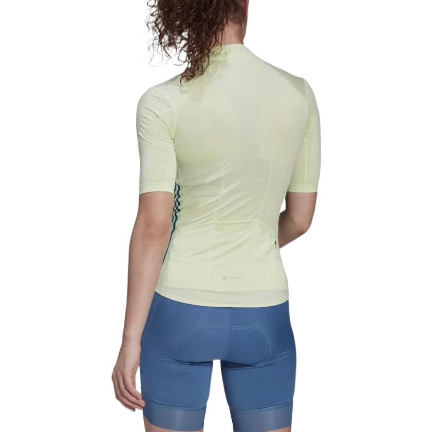 (WMNS) adidas The Short Sleeve Cycling Jersey Asia Sizing 'Green' H65313