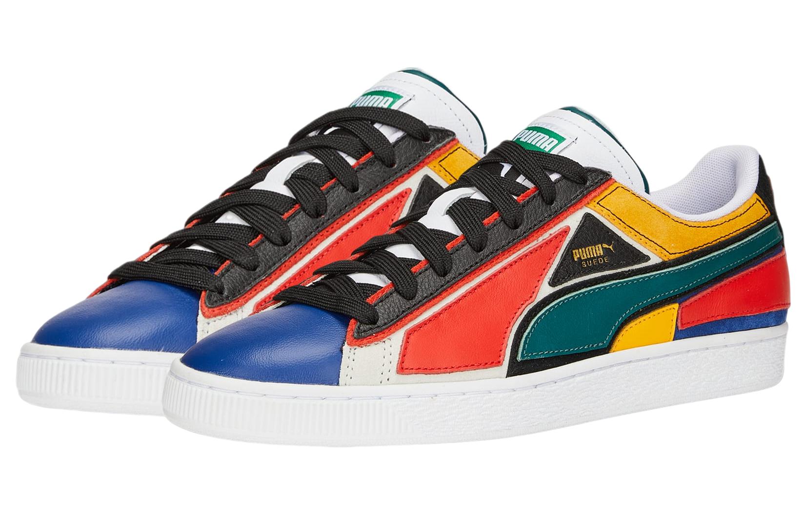 PUMA Suede Layers Sneakers 'Blazing Blue Varsity Green' 387480-01