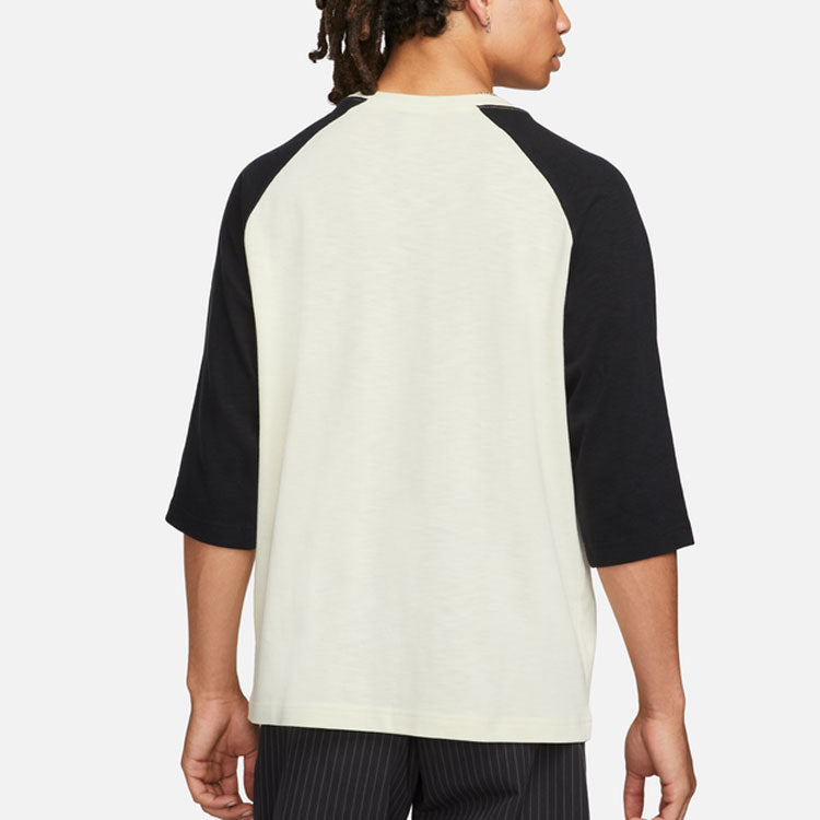 Nike SB Colorblock Round Neck Pullover Three-Quarter Sleeve T-Shirt Unisex Gray DV1726-050