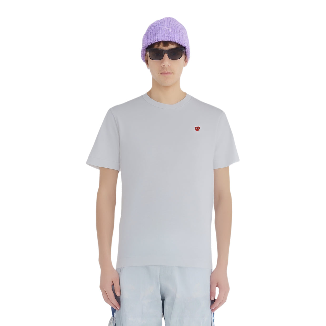 COMME des GARCONS PLAY SS25 Small Heart T-Shirt 'White' AX-T304-051-2
