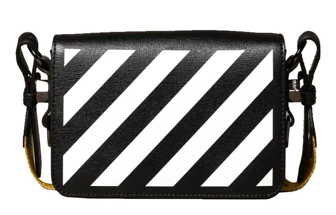 (WMNS) Off-White Letter Micro-label Deceleration Stripe Shoulder Bag Black OWNA038E20LEA0031001