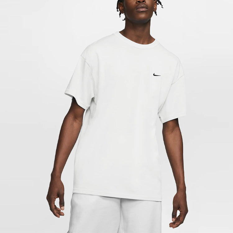 Nike Lab Solo Swoosh Basic Sports Short Sleeve White DA0321-100