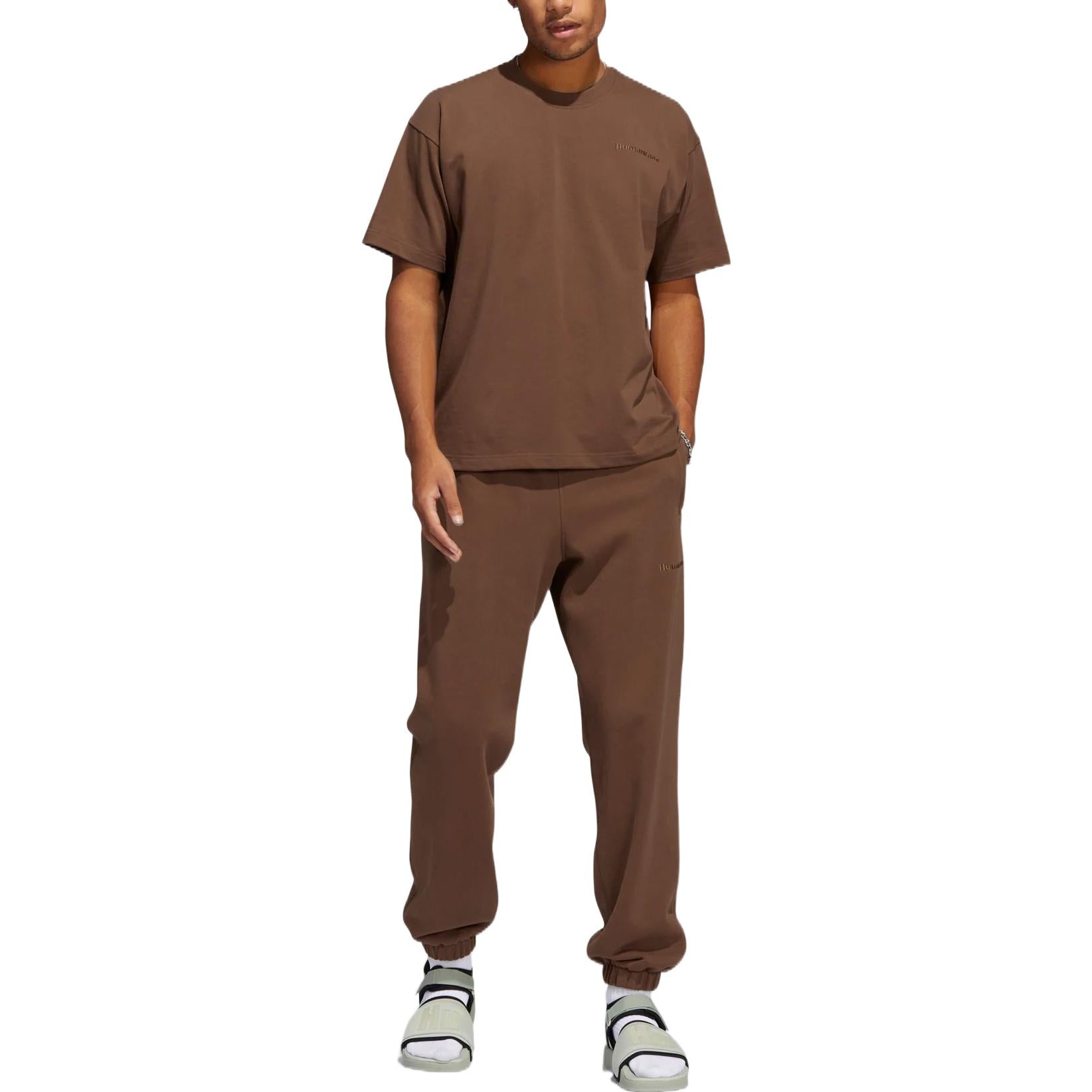 adidas x Pharrell Humanrace Small Logo Sweatpants 'Brown' HF9917