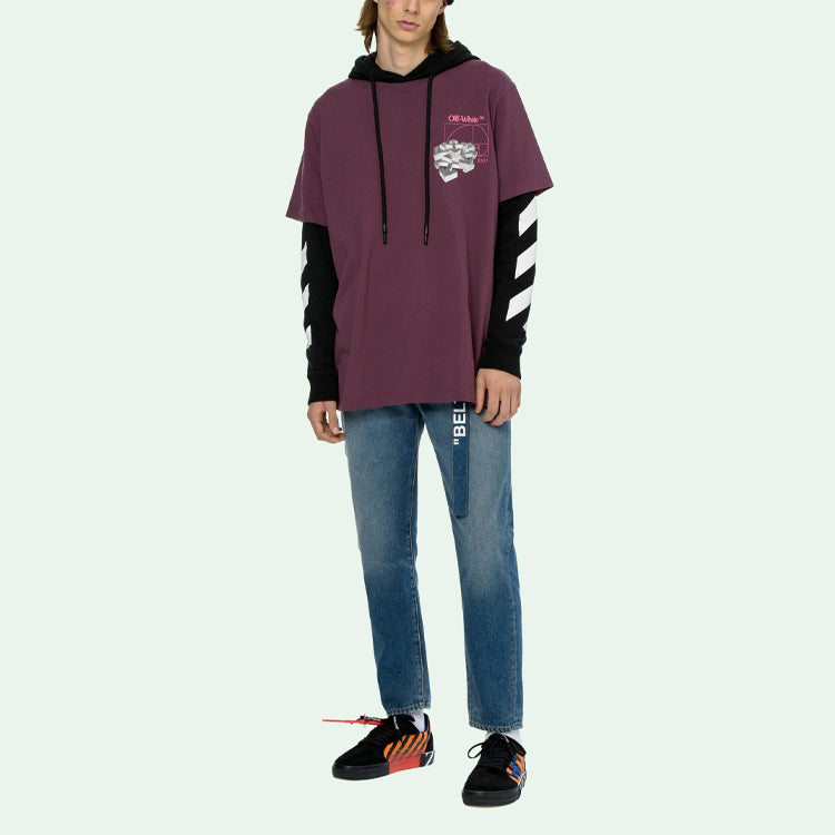 Off-White Lacing Loose Unisex Purple Red OMAB033R20185012B288