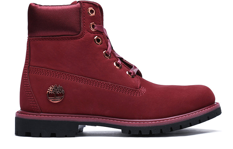 (WMNS) Timberland 6" Premium Waterproof Boot 'Burgundy Nubuck' A1SC7