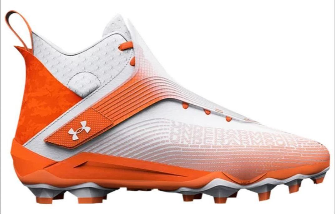 Under Armour Hammer MC Football Cleats 'White Orange' 3025085-800
