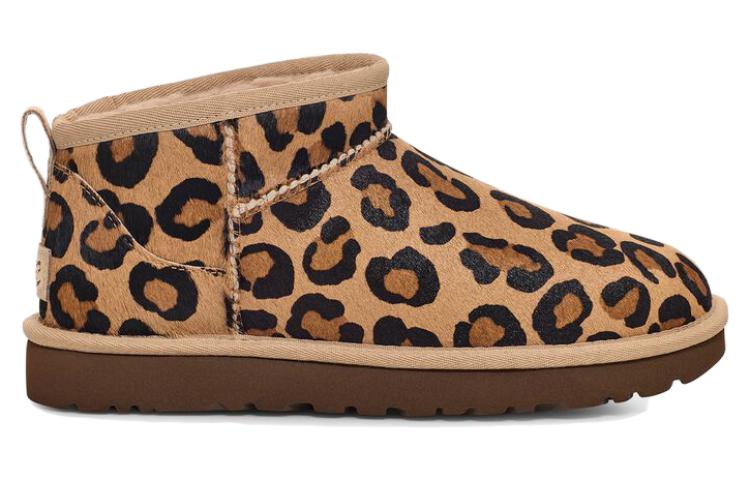 (WMNS) UGG Classic Ultra Mini Spotty Boot 'Leopard' 1134523-NAT