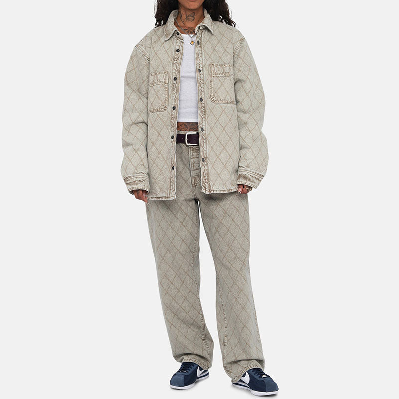 Stussy Big Ol Jean Quilted Denim 'khaki' 116635