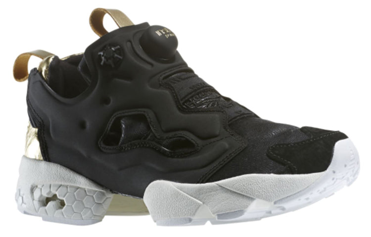 (WMNS) Reebok Instapump fury Sports Casual Shoes 'Black Gold White' V62778