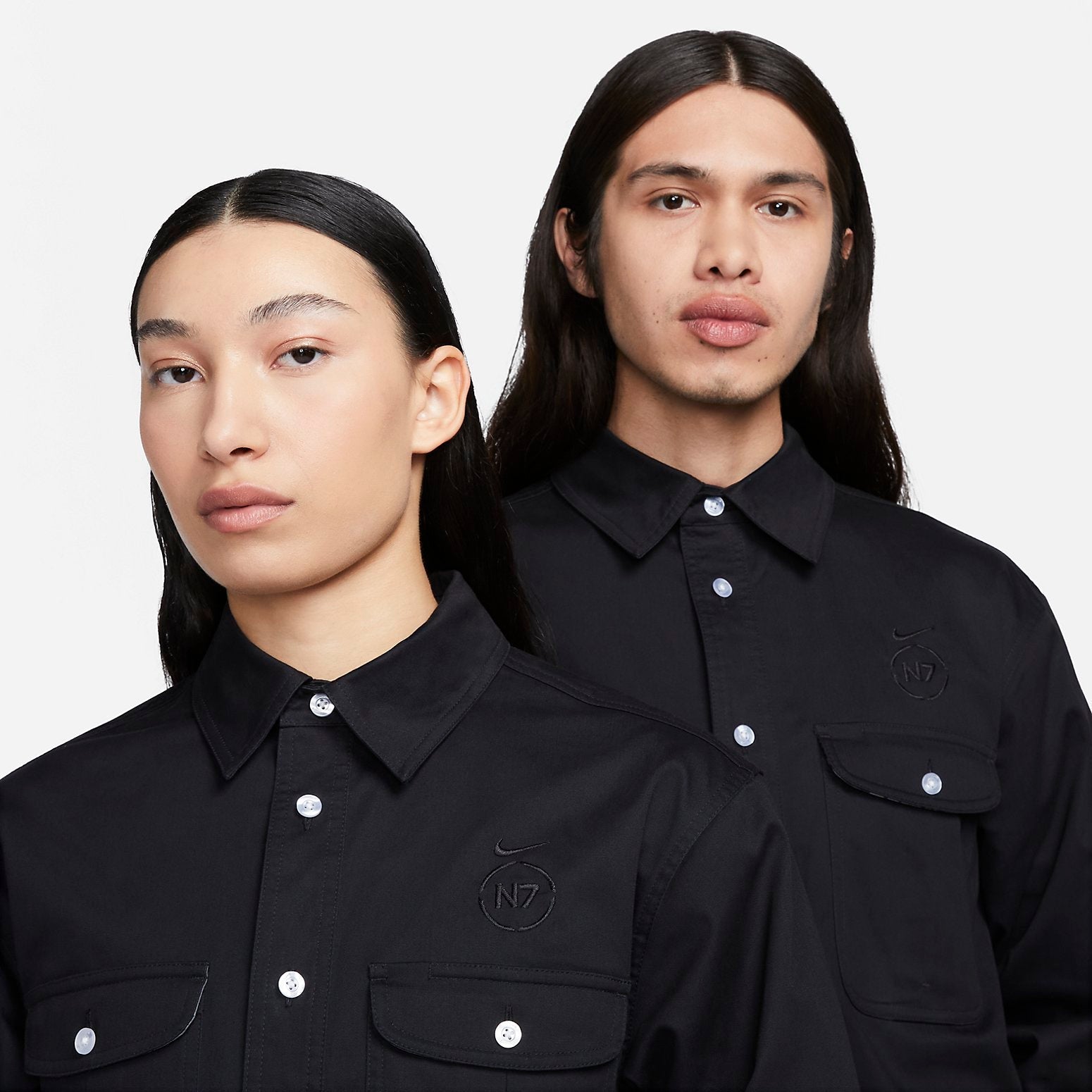 Nike SB x N7 Tanglin Long-Sleeve Button Up 'Black' FN0493-010