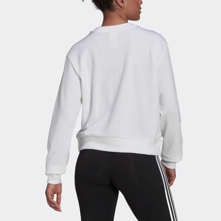 (WMNS) adidas Essentials Logo Loose Sweatshirt 'White' HD1783