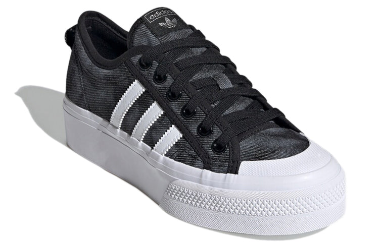 (WMNS) adidas Nizza Platform 'Black Grey White' FY5240