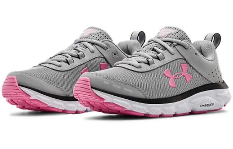 (WMNS) Under Armour Charged Assert 8 Gray/Pink 3021972-103