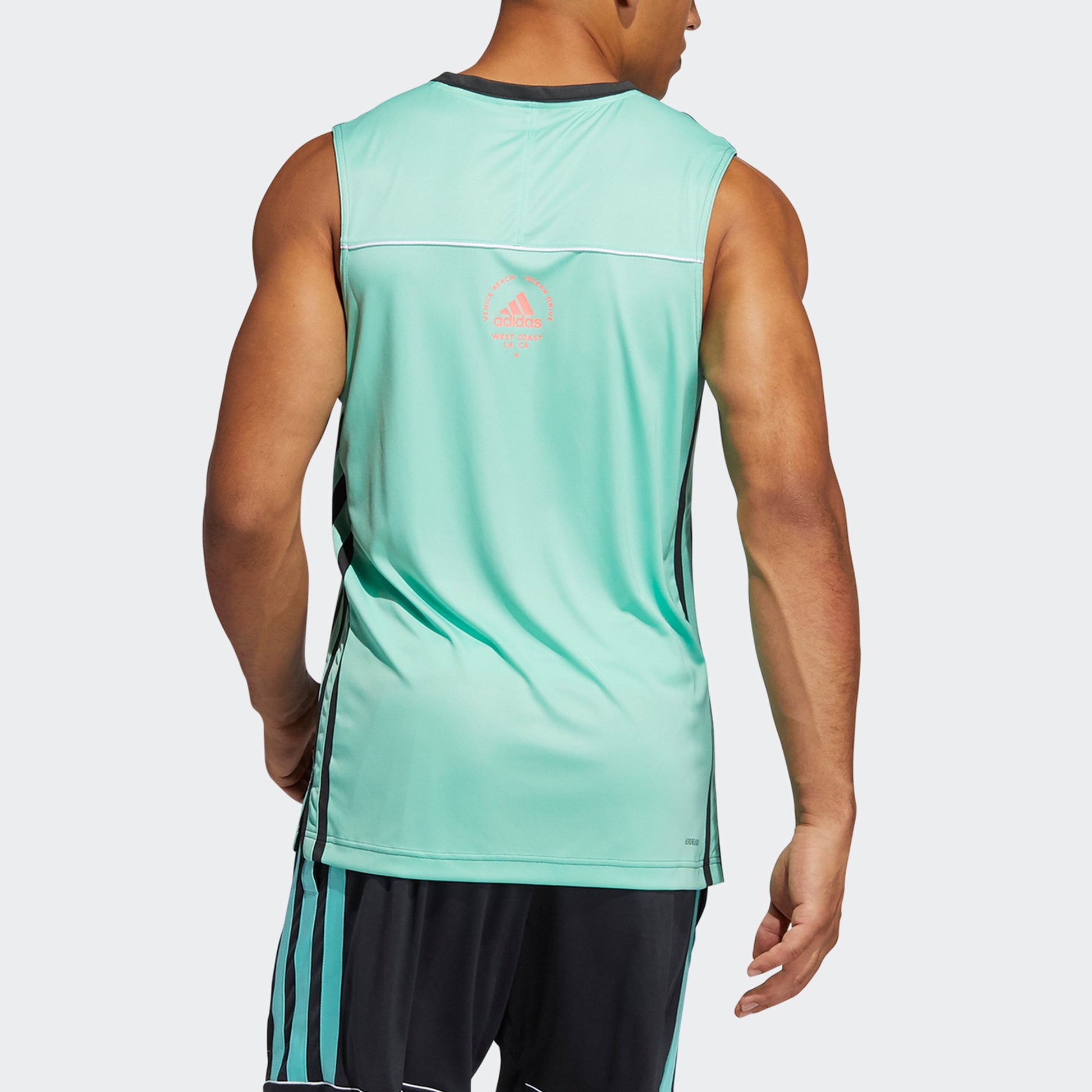 adidas Bw Rose Tank Printing Basketball Sports Vest Black GP9771