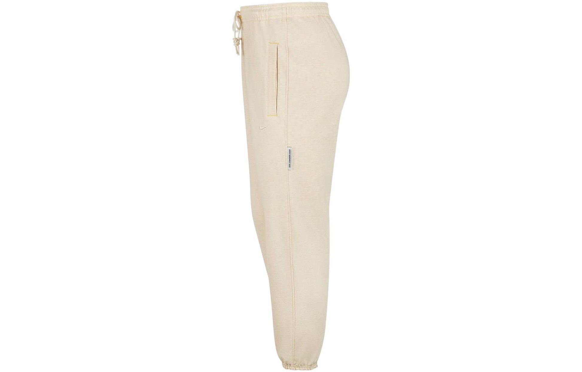 Men's Nike Dri-FIT Standard Issue Solid Color Casual Sports Long Pants Creamy White CK6366-252