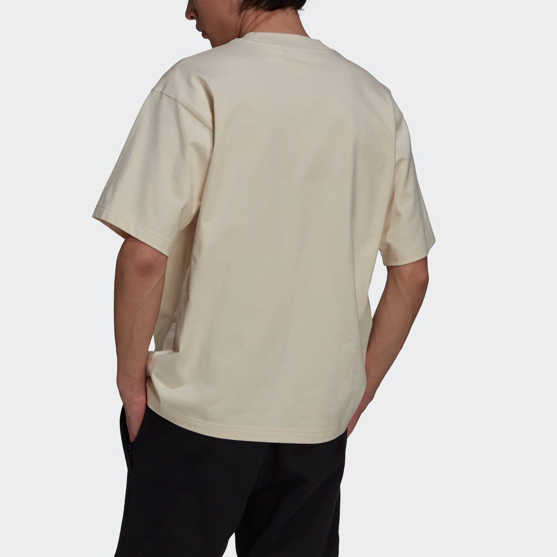 adidas originals C Tee Casual Sports Breathable Short Sleeve Creamy White H62519