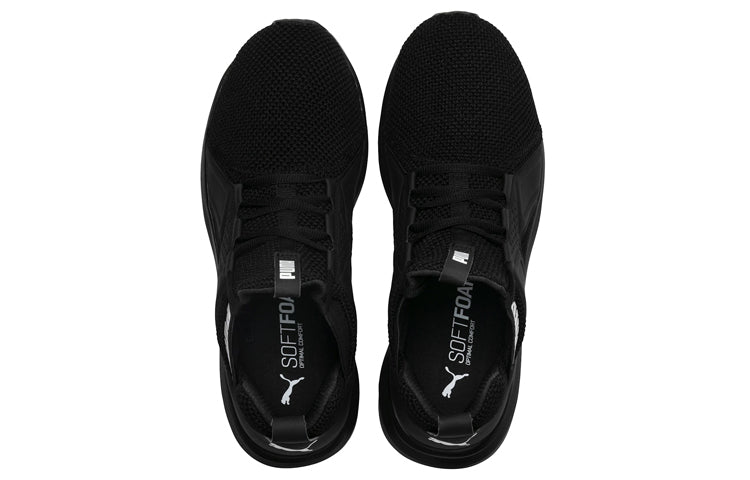 PUMA Enzo Weave Knitted Low Tops Sports Shoe Black 191487-01