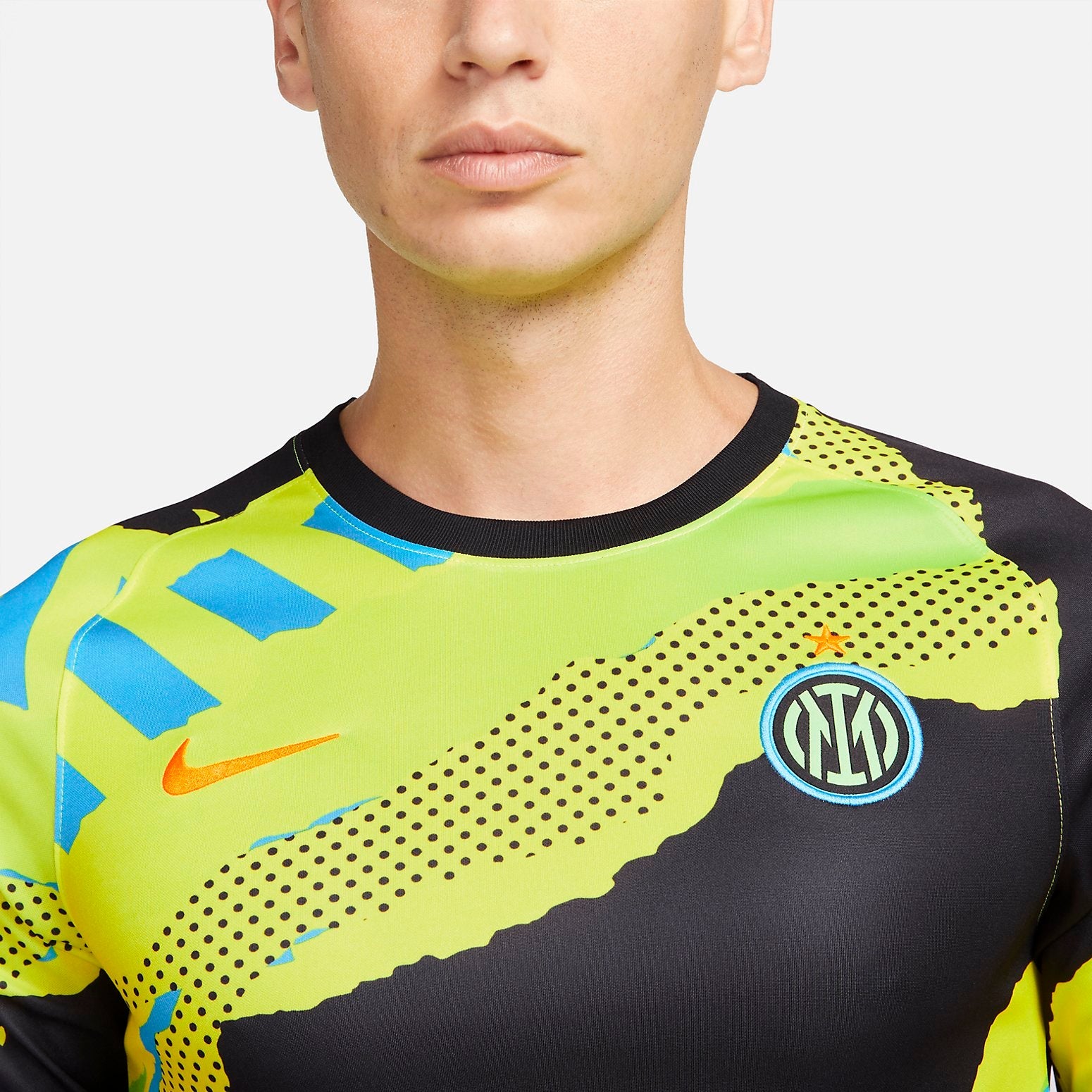Nike Dri-FIT Inter Milan Pre-Match Soccer Jersey 'Yellow' DB7625-015