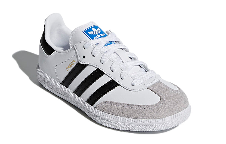 (GS) adidas Samba OG J 'White Black Gray' BB6975