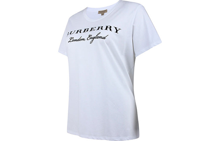Burberry Logo Printing Round-neck White 40612471