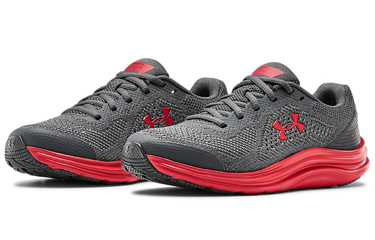 (GS) Under Armour Liquify Sneakers Grey/Red 3022875-100