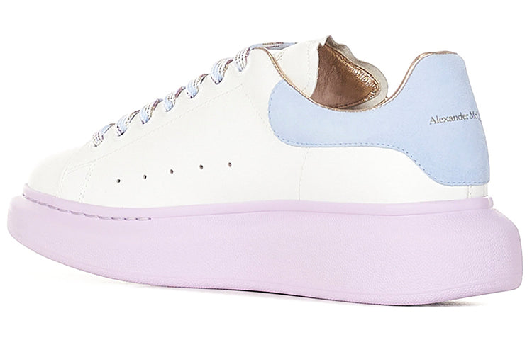 (WMNS) Alexander McQueen Oversized Sneaker 'White Blue Lilac' 553770WIAF99554