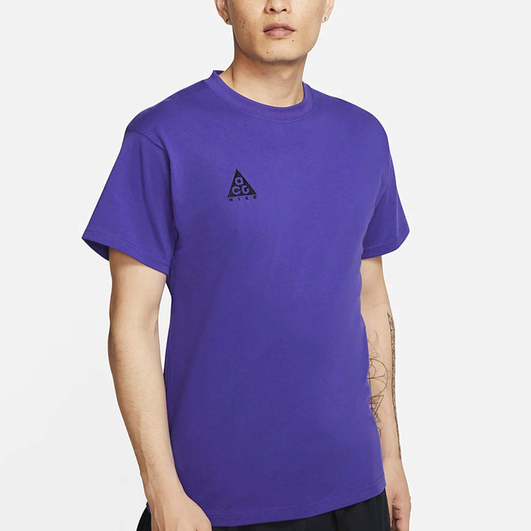Nike ACG Small Logo Casual Short Sleeve Purple BQ7343-470