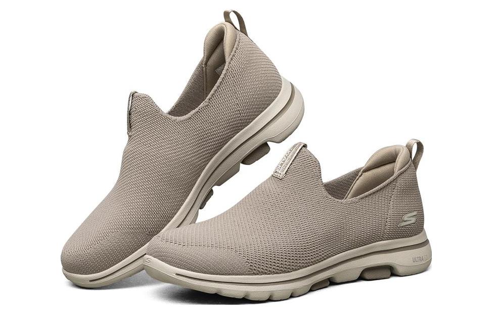 (WMNS) Skechers Go Walk 5 'Taupe' 124222-TPE