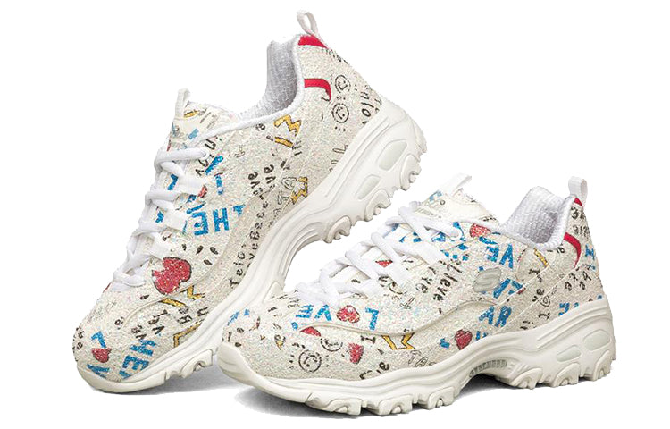 (WMNS) Skechers D'Lites 1.0 Low-Top Daddy Shoes Multi-Color 149252-WMLT