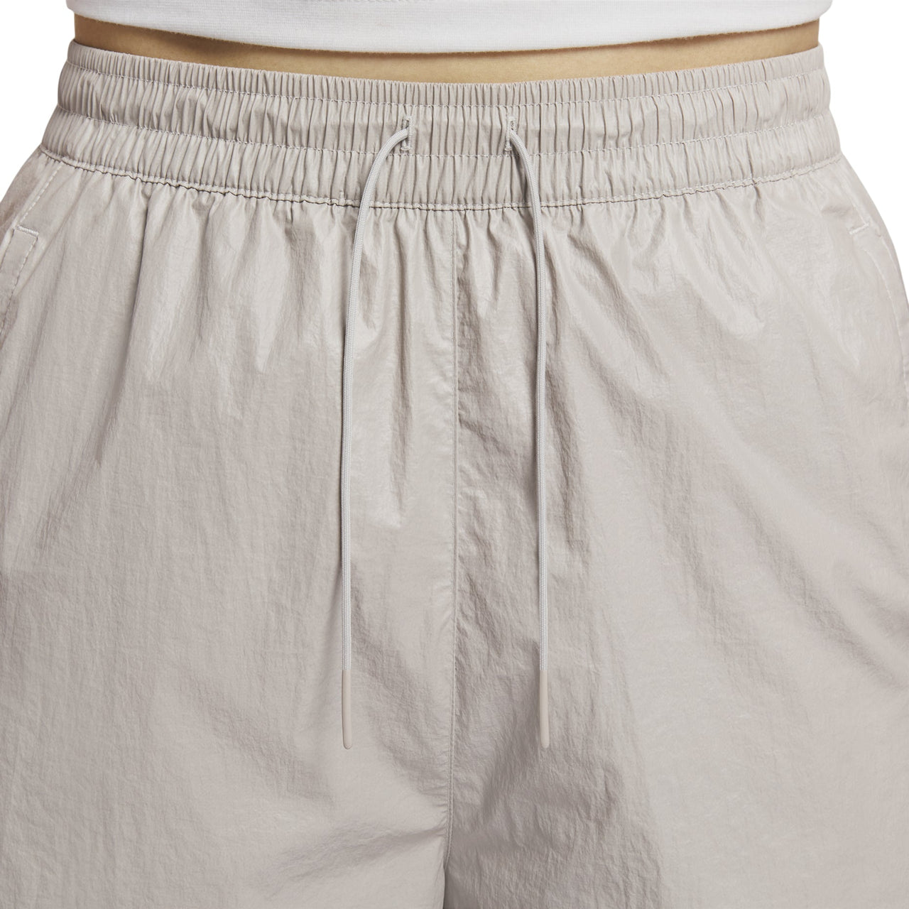 (WMNS) Nike Woven High-Waisted Open-Hem Pants 'Light Iron Ore' HM9765-014