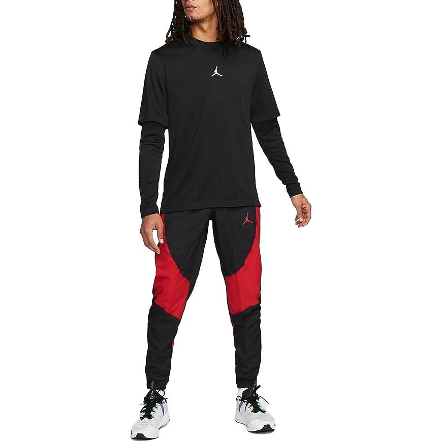 Air Jordan Sport Dri-FIT Woven Pants 'Black Gym Red' DH9073-010