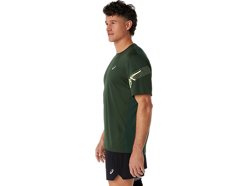 ASICS Icon Short Sleeve Top 'Rain Forest Glow Yellow' 2011C836-305