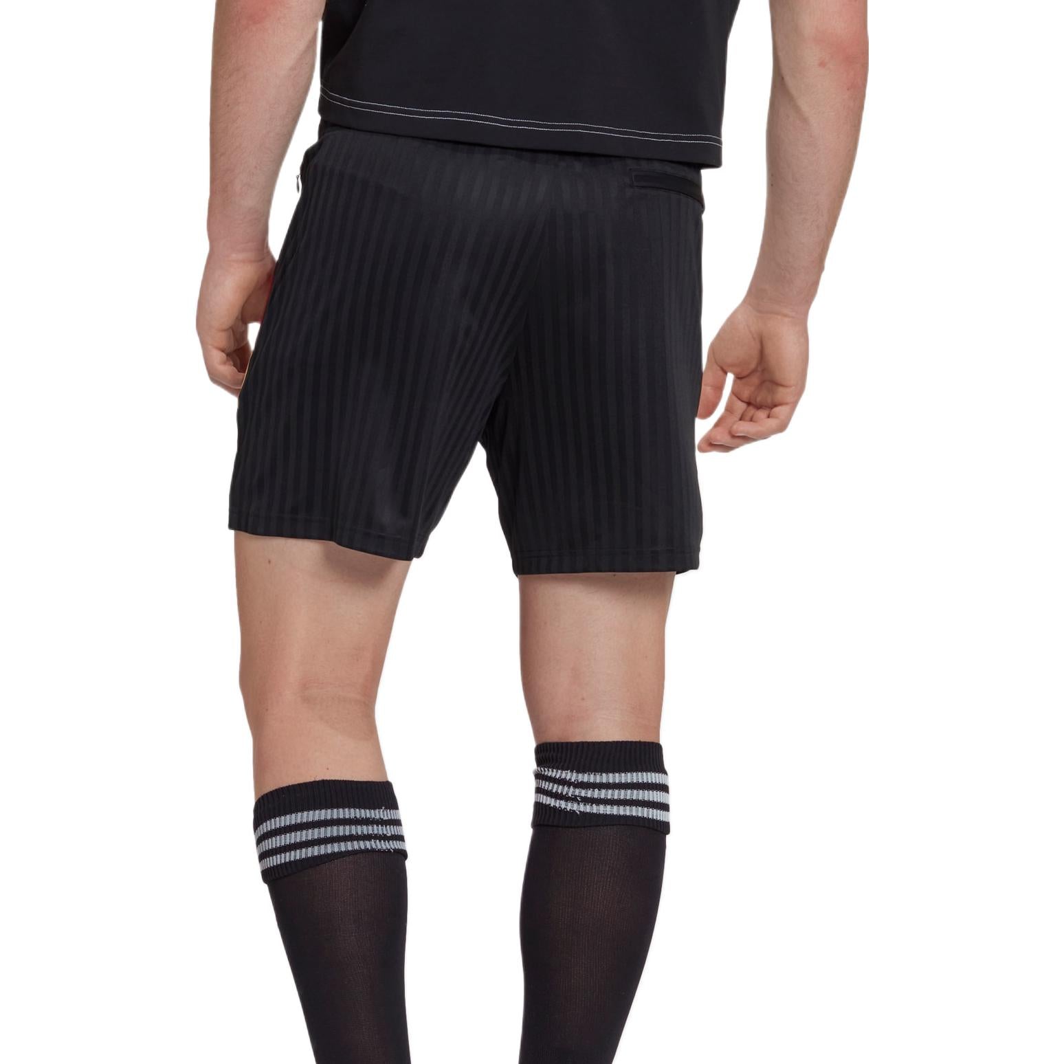 adidas Germany Icon Shorts Asia Sizing 'Black Yellow Red' HC1268